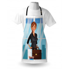 Businesswoman at Office Apron