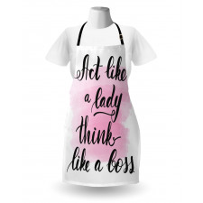 Act Like a Lady Lettering Apron