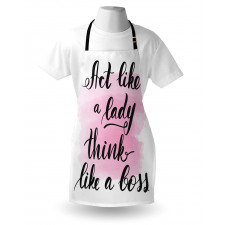 Act Like a Lady Lettering Apron