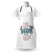 Girls Support Girls Texts Apron