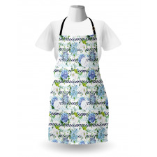 Fresh Flowers on Stripes Apron