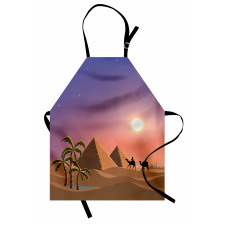 Caravan Camels Desert Scene Apron