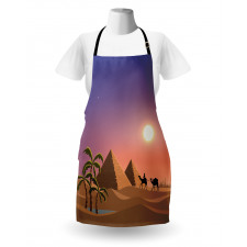 Caravan Camels Desert Scene Apron