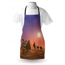 Caravan Camels Desert Scene Apron