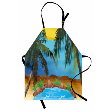 Big Palm Leaves Wild Outdoors Apron