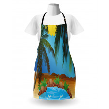 Big Palm Leaves Wild Outdoors Apron