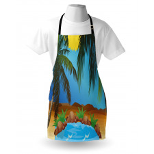 Big Palm Leaves Wild Outdoors Apron