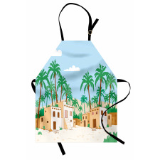 Village with Houses Trees Apron