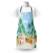 Village with Houses Trees Apron