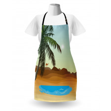 Tree and a Camel Far Away Apron