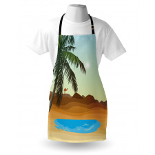 Tree and a Camel Far Away Apron