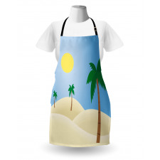 Palm Trees and a Sunny Sky Apron