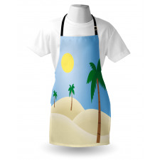 Palm Trees and a Sunny Sky Apron