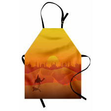 Dramatic Desert in Tangerine Apron