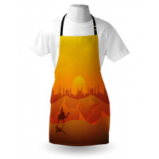 Dramatic Desert in Tangerine Apron