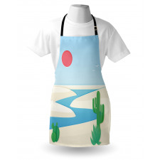 Desert Safari Cactus Plants Apron