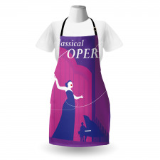 Singing Woman and Pianist Apron