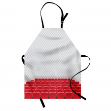 Theater Chairs Row Graphic Apron