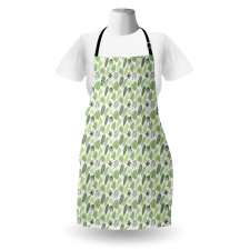 Hand Drawn Leaves Art Apron