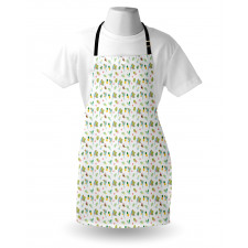 Cartoon Exotic Summer Apron