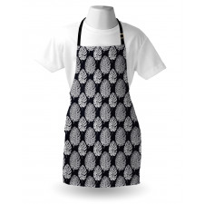 Modernistic Leaves Art Apron