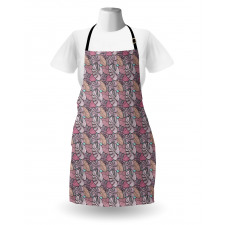 Pastel Tropical Leaves Apron