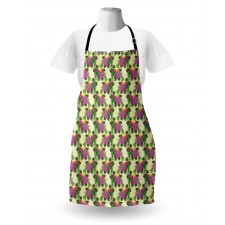 Orchid and Hibiscus Apron