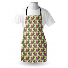 Orchid and Hibiscus Apron