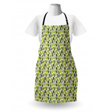 Vivid Tropical Leaves Apron