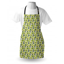 Vivid Tropical Leaves Apron