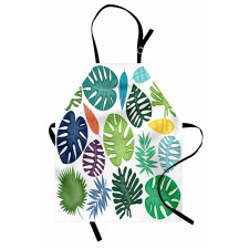 Colorful Bold Leaves Apron