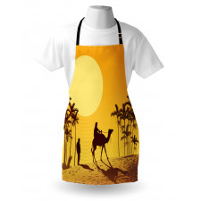 Camel Men and Palms Apron