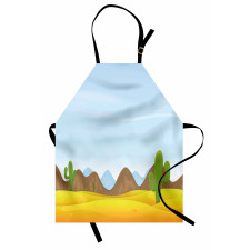 Cactus Plants Mountains Desert Apron