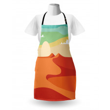 Abstract Desert and Sky Art Apron