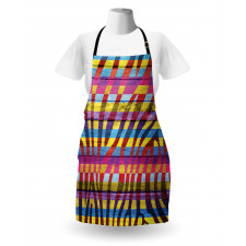 Vibrant Curvy Lines Apron