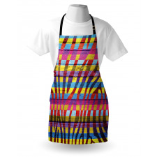 Vibrant Curvy Lines Apron