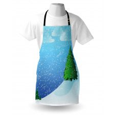 Snow Pouring onto Trees Apron