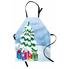 Presents Under a Tree Apron