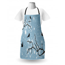 Birds Snowflakes Apron