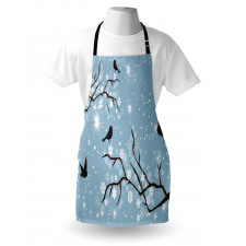 Birds Snowflakes Apron