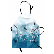 Bird Flying Polygonal Apron