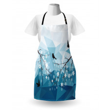 Bird Flying Polygonal Apron