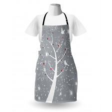 Red Berries and Birds Apron