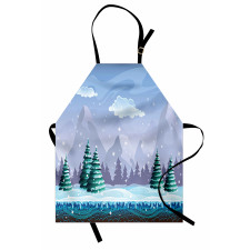 Mountains Hills Trees Apron