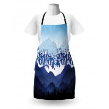 Hills Covered in Snow Apron