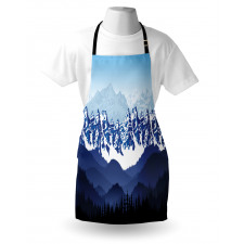 Hills Covered in Snow Apron