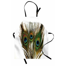 Close up Peacock Feather Apron