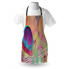 Colorful Macro Plume Photo Apron