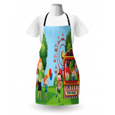 Cheerful Children at Fun Fair Apron