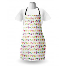 Colorful Balloons Funny Scene Apron